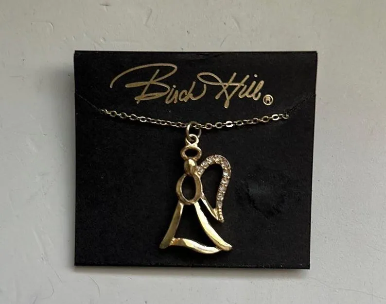 Birch Hill Gold Angel Pendant Necklace - Image 4