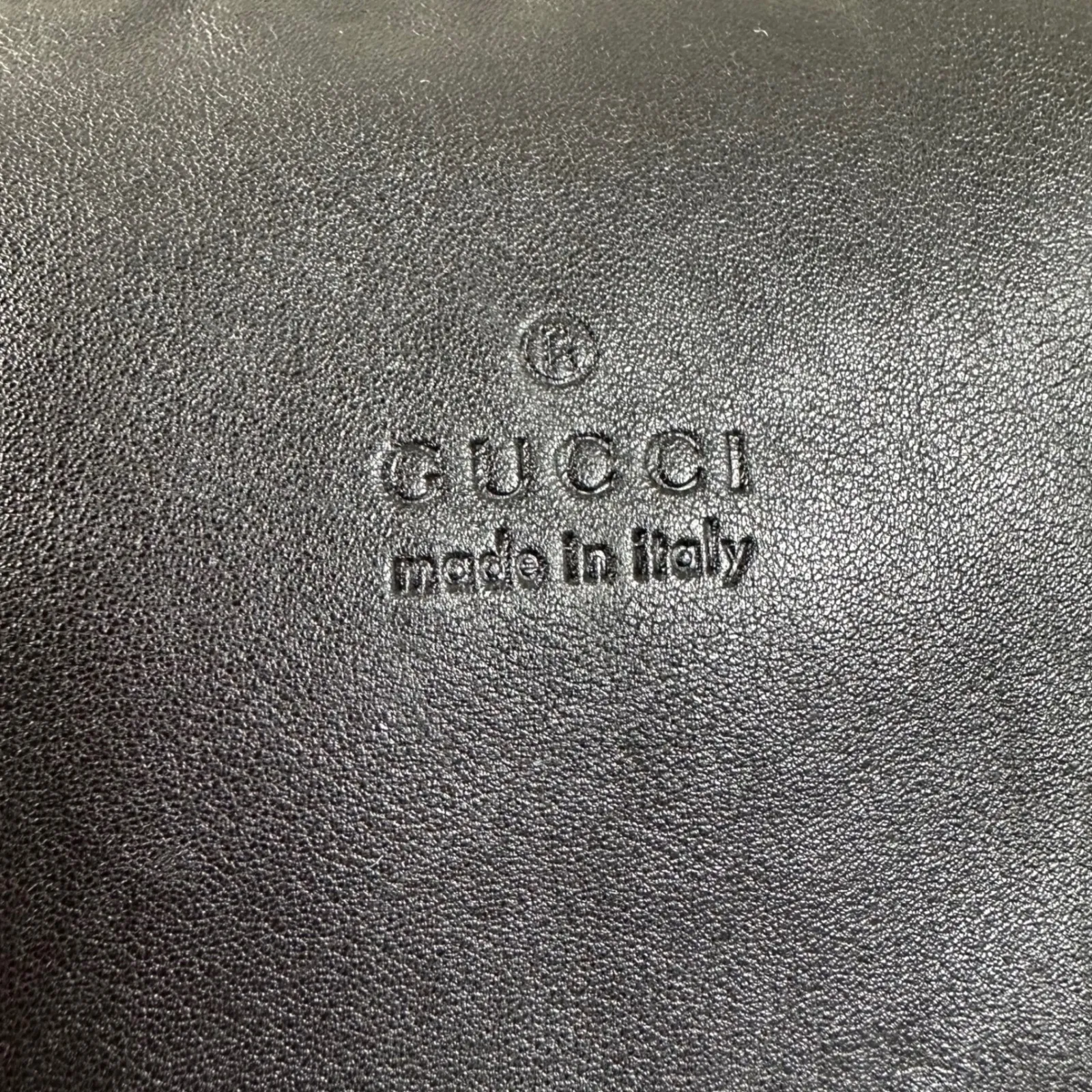 Gucci Black Leather Hobo Shoulder Bag Authentic Made in Italy - Image 11