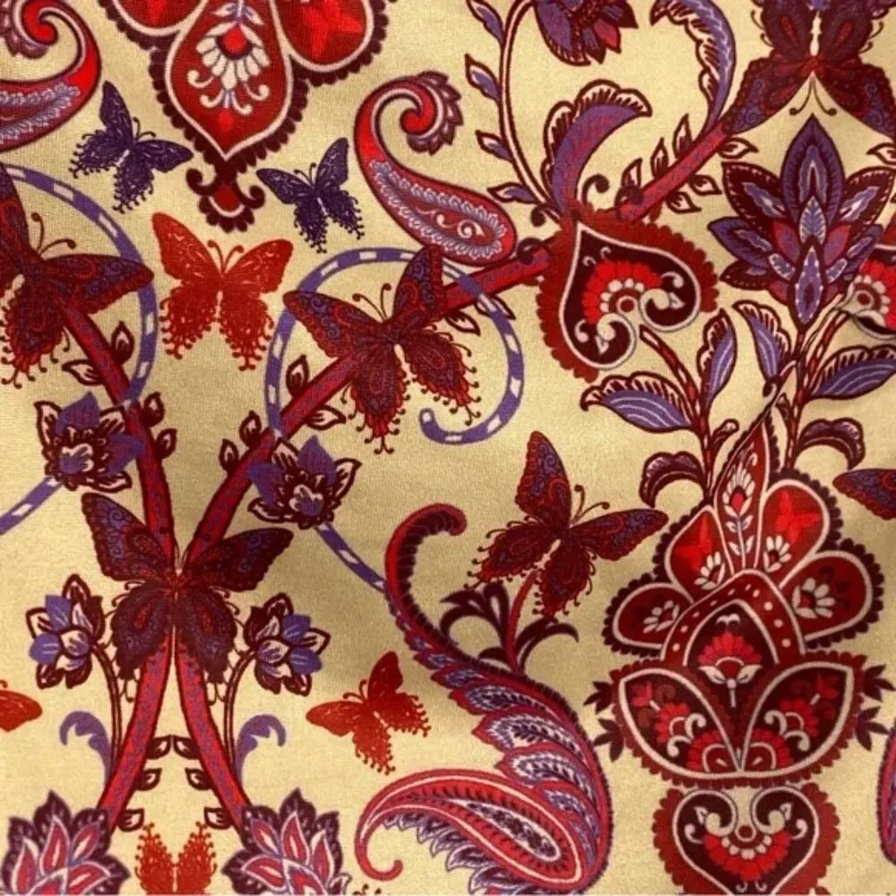 I.AM.GIA. Riley Y2K Paisley ButterflyTwo-Piece Set Bodychain One Sleeve Dress M - Image 9