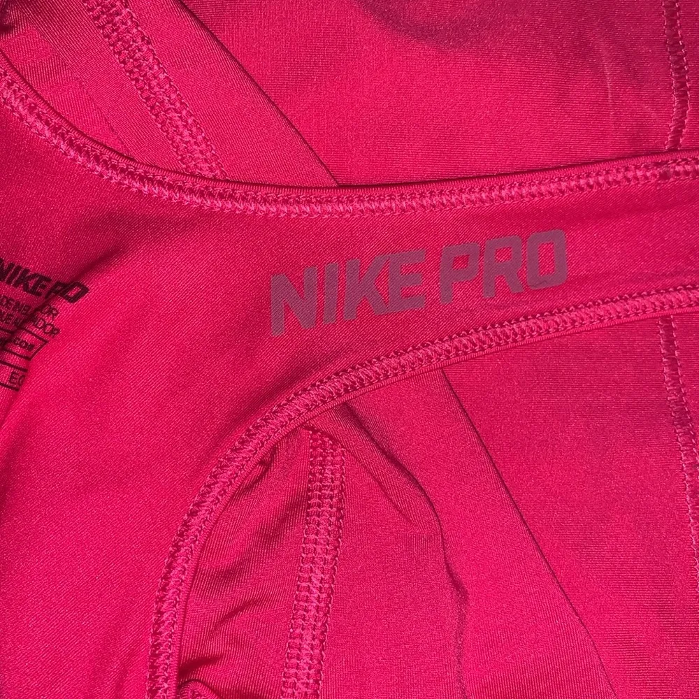 Nike  Pro Bright Pink Racerback Athletic Gym Workout Tank Top - Image 7