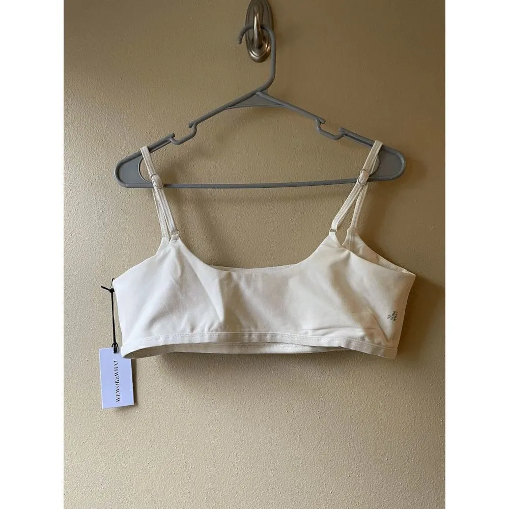 We Wore What Cami Bra Top in Off White Size Large White - Image 2