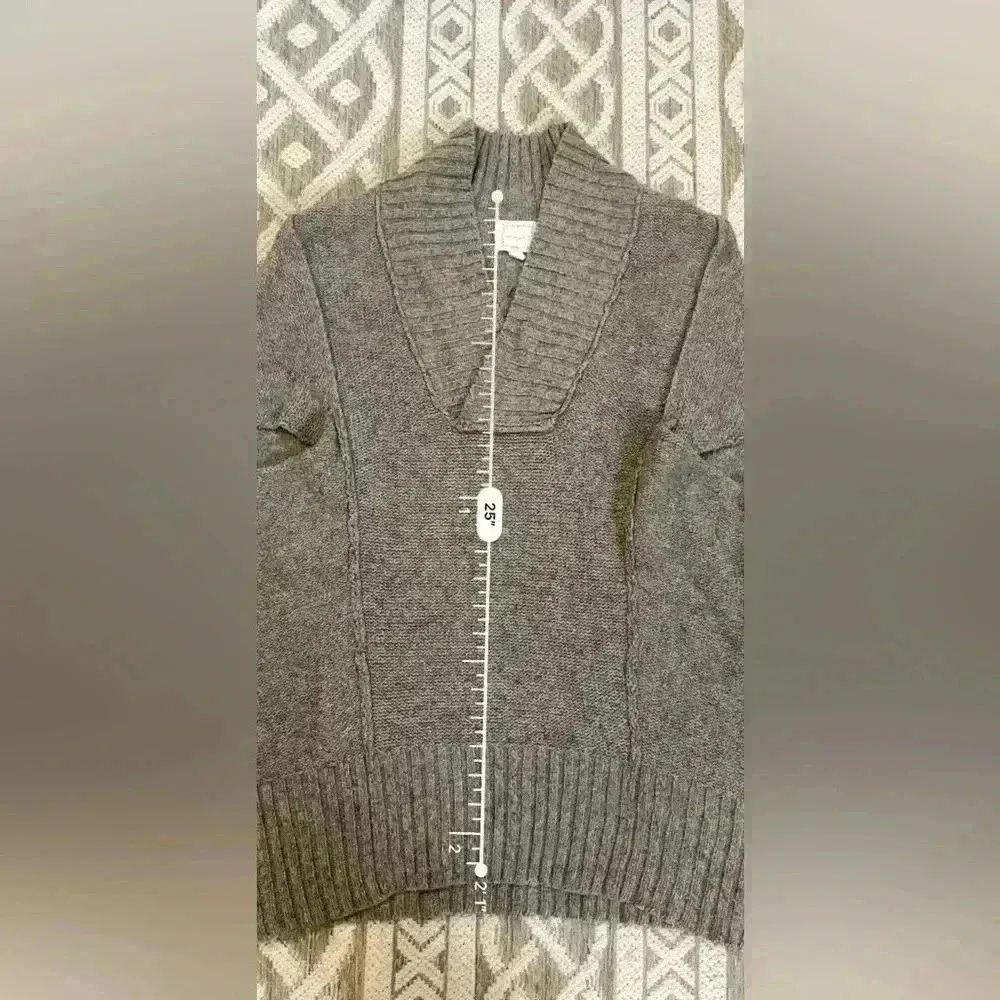 Anthropologie Kenji XS Oversized Shawl Collar Open Hem Cozy Wool Blend Sweater - Image 8