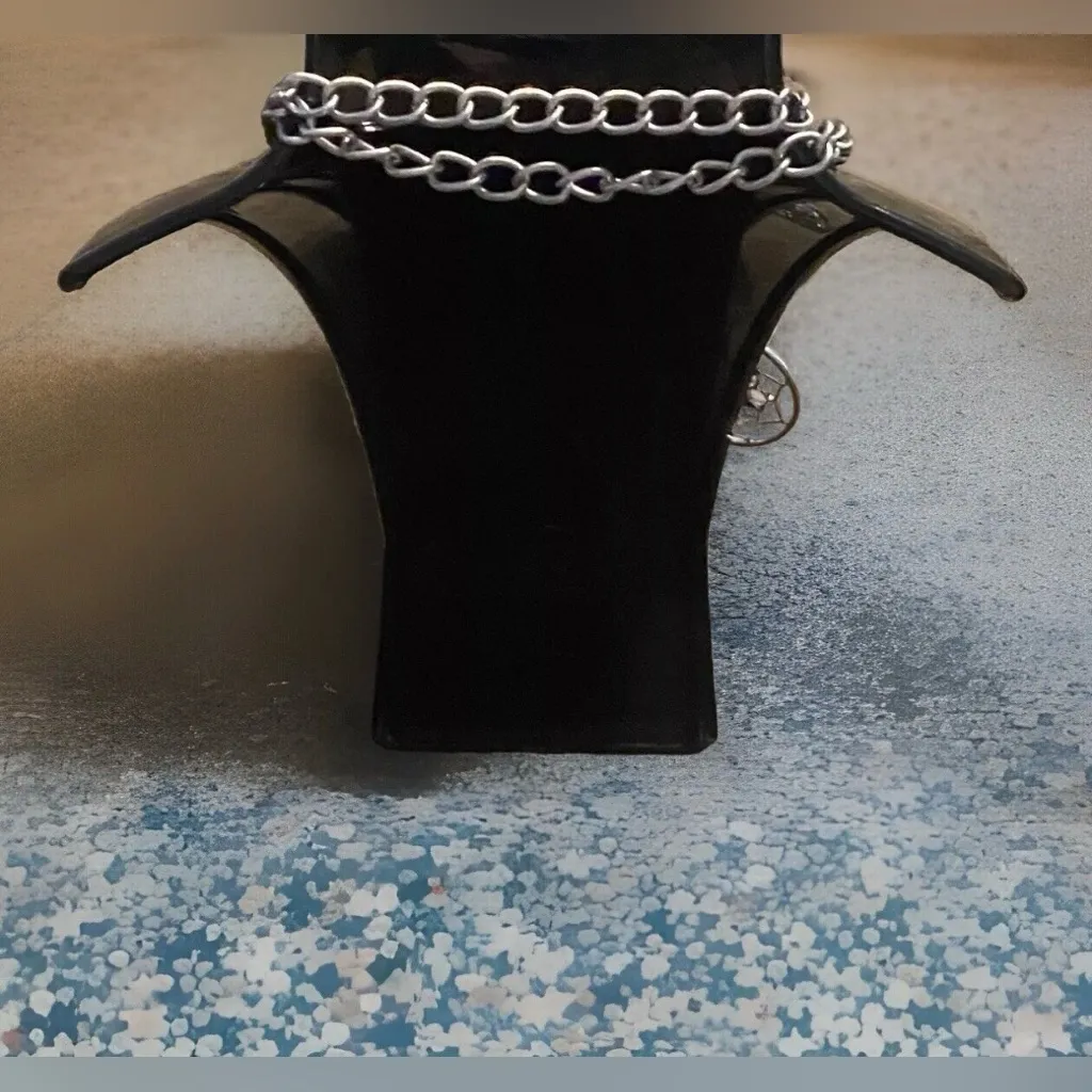 PREMIER DESIGNS Social Circle Tri-Tone Necklace Filigree CIR’S w/ Crystal Accent - Image 3