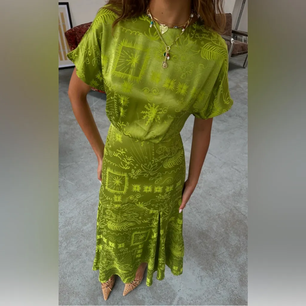 NEVER FULLY DRESSED Erin Dress Green Size 14 - Image 4