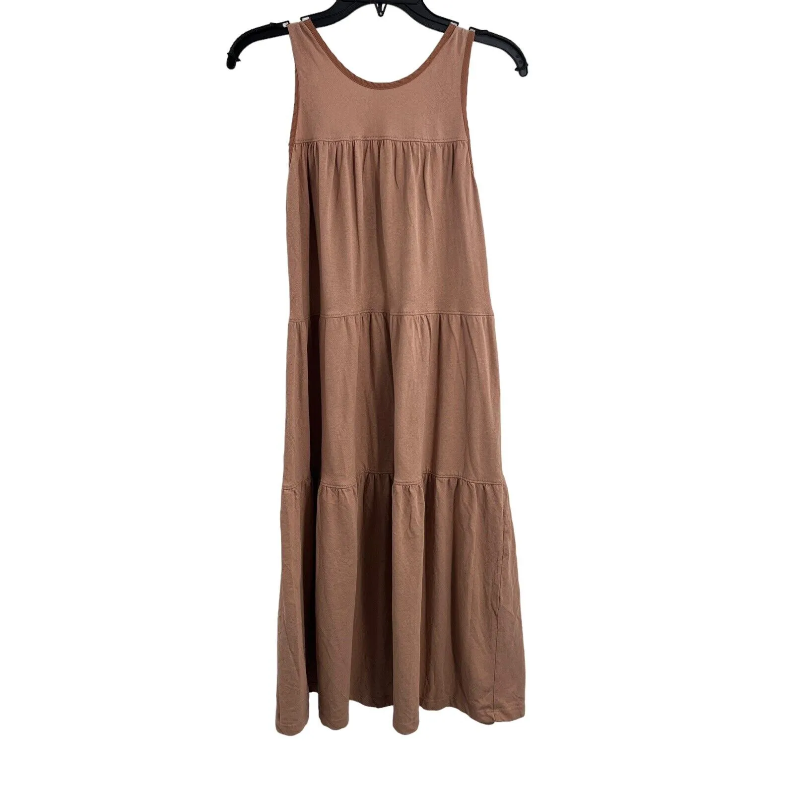 Everlane The Weekend Tiered Sleeveless Midi Dress in Oak Women's‎ S New - Image 4