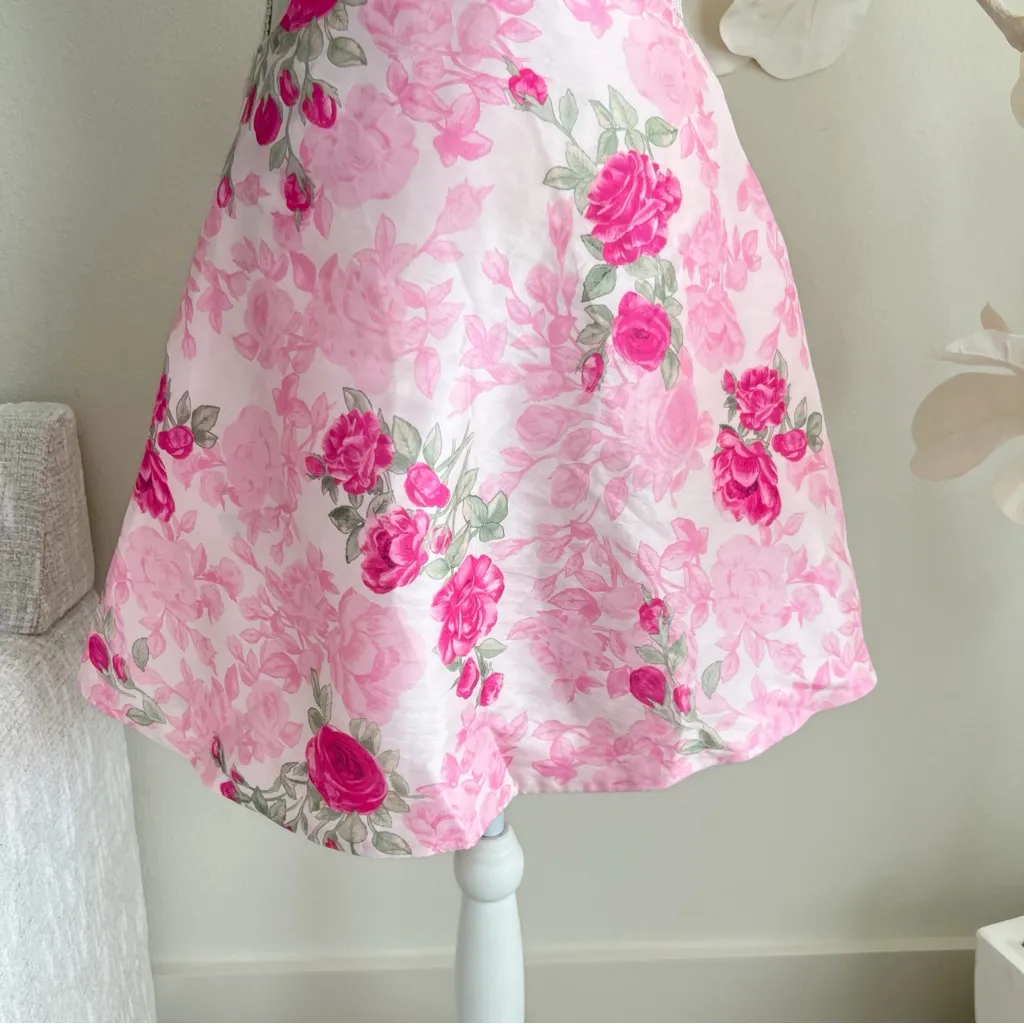 Love Shack Fancy Till Cutout Floral Mini Dress - Image 6