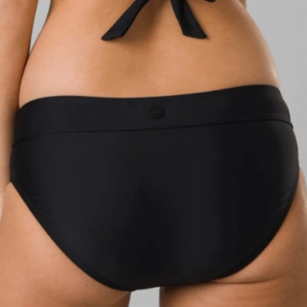 NWT PRANA Ramba Black Bikini Bottoms minimalist yoga swim resort cruise, Size XS - Image 2