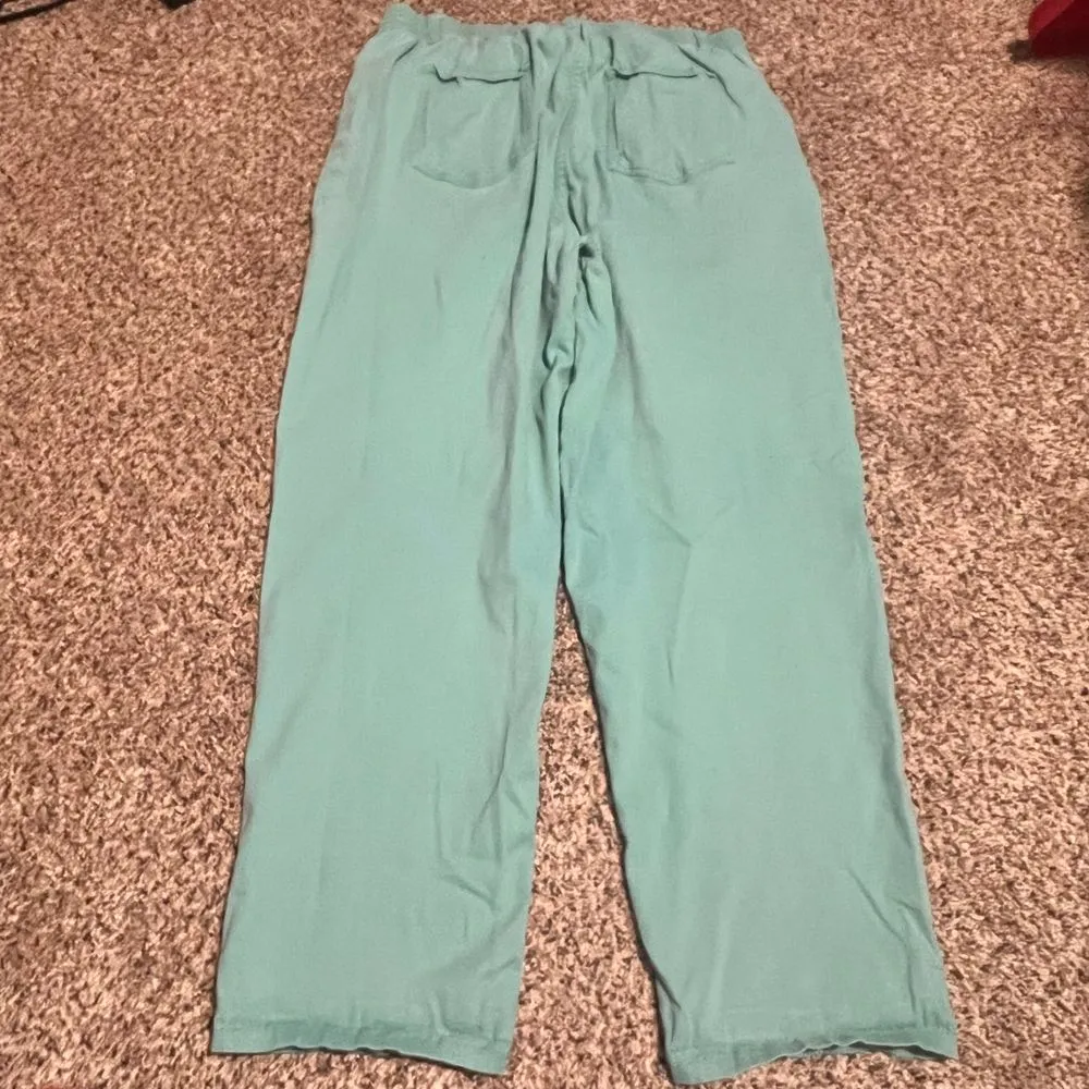 Blair Blue-Green Casual Straight Leg Pants Comfortable Elastic Waist Size‎ 18W - Image 6