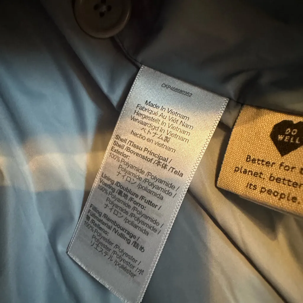 Madewell Textured Nylon Puffer Vest Size Small NWOT - Image 5