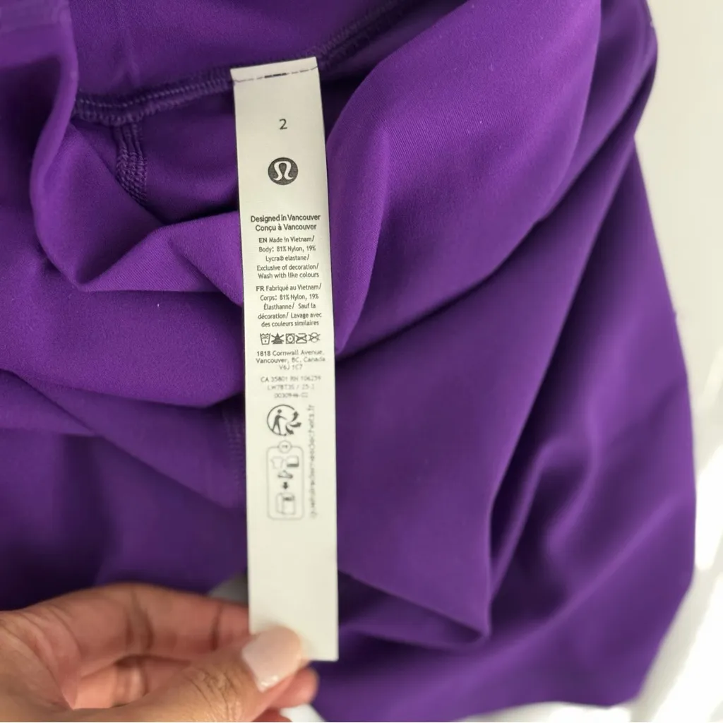 Lululemon Align High-Rise Short 6" Activewear College Purple Size 2 NWT W7BT3S - Image 5