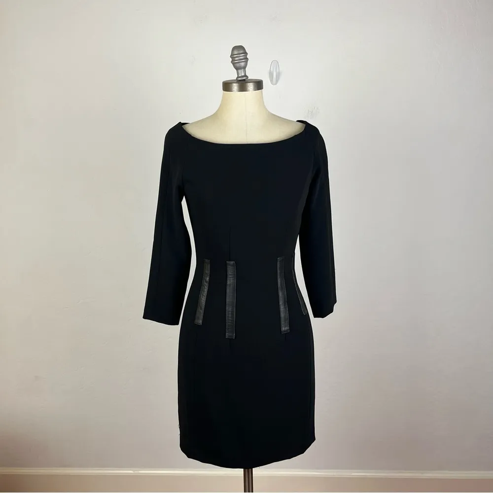 Rag & Bone Black Leather Sheath Dress - Image 2