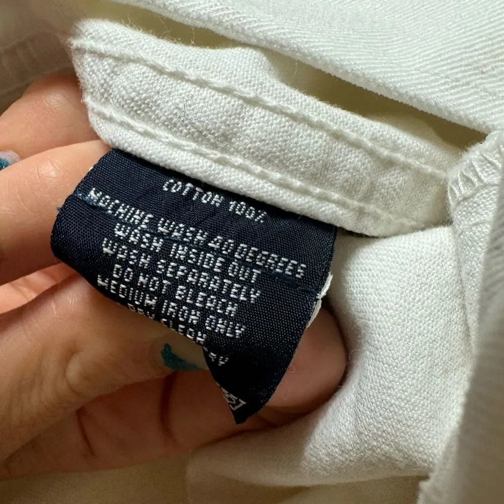 Tommy Hilfiger SZ 8 white button front jacket - Image 4