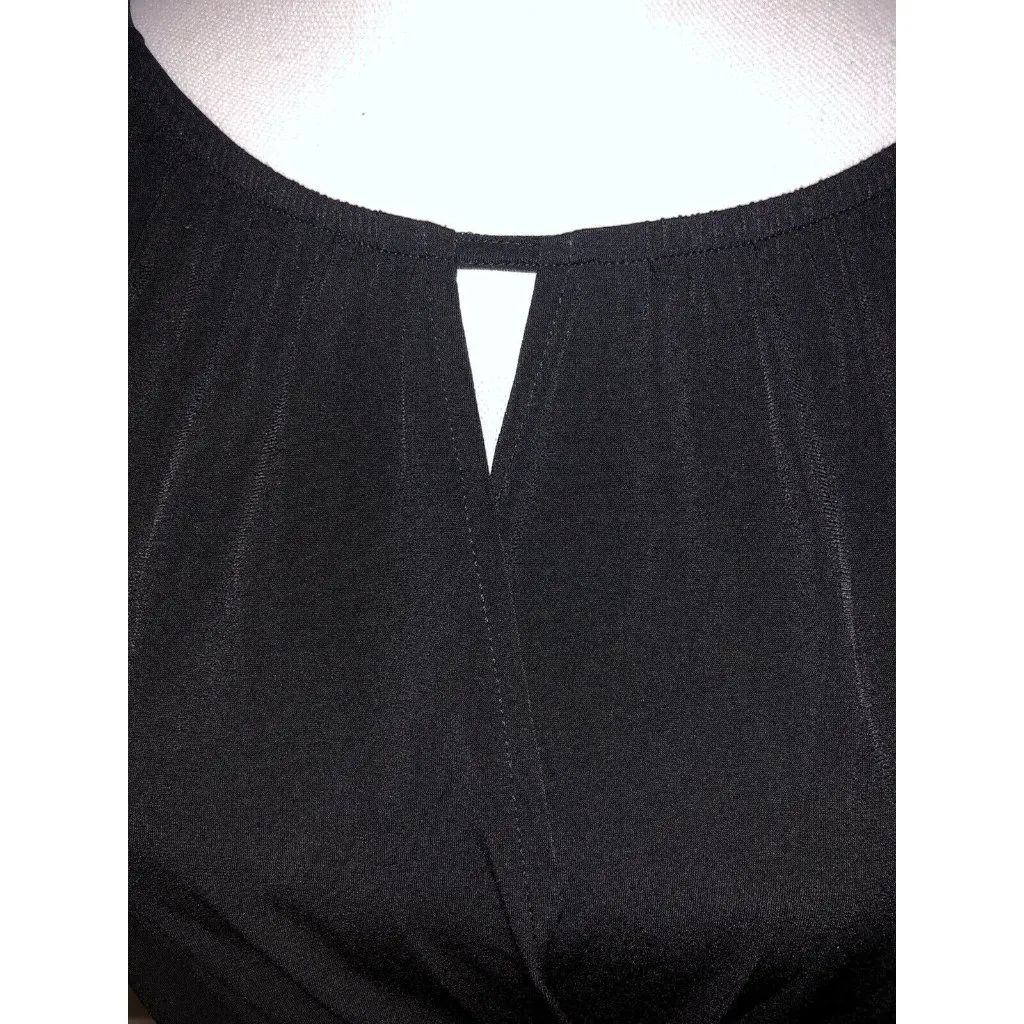 Express ~ Long Sleeve Pullover Blouse with Open Sleeves~ Size Small -Black - Image 2