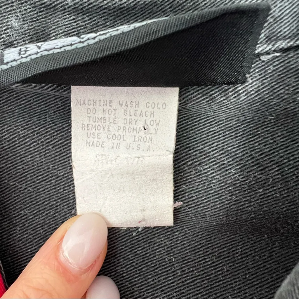 Vintage 90s RoughRider Western Button Down Shirt Women S Longhor Red USA Rodeo Size XS - Image 9