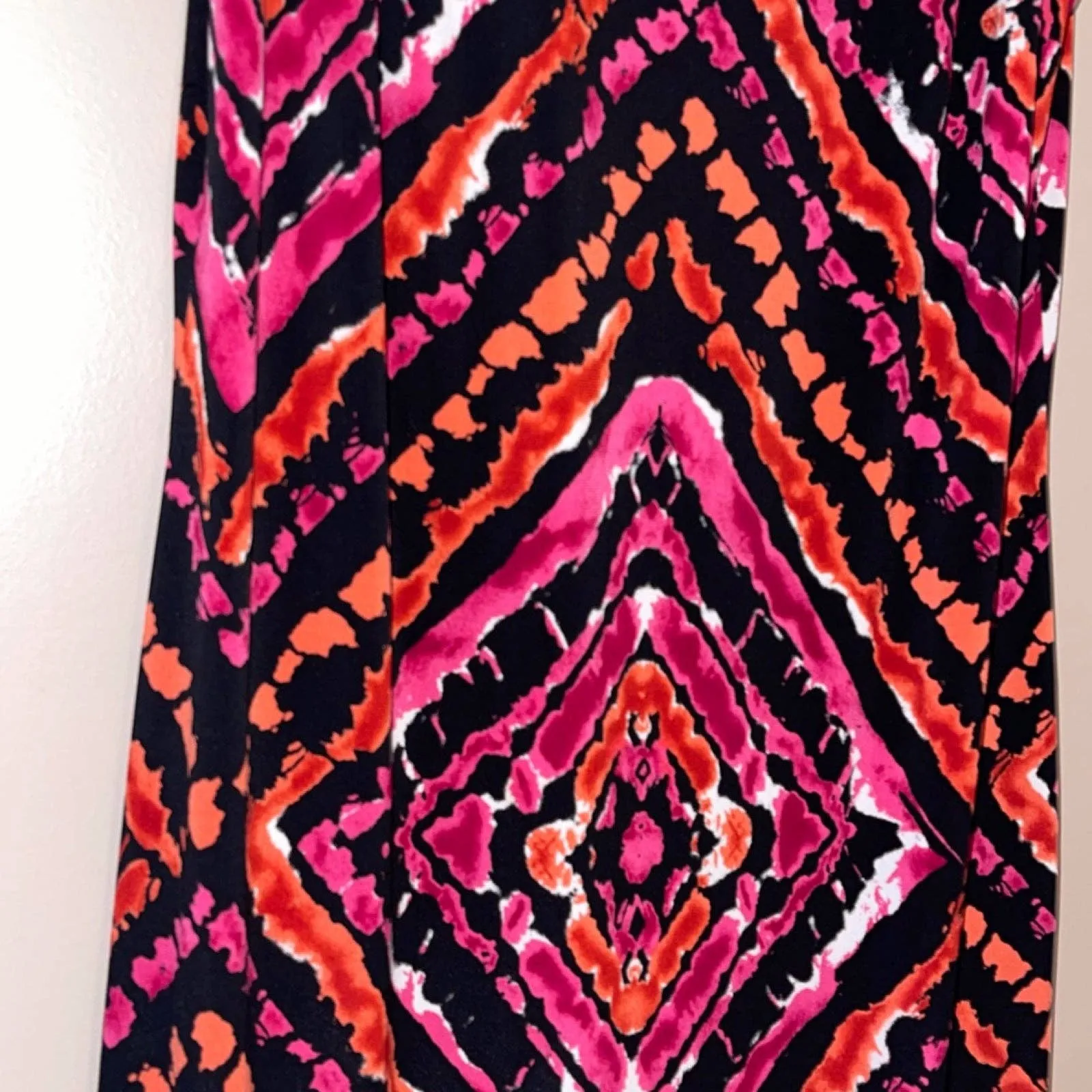 AB Studio Women’s‎ Geometric Sleeveless Sheath Dress Size Large - Image 2