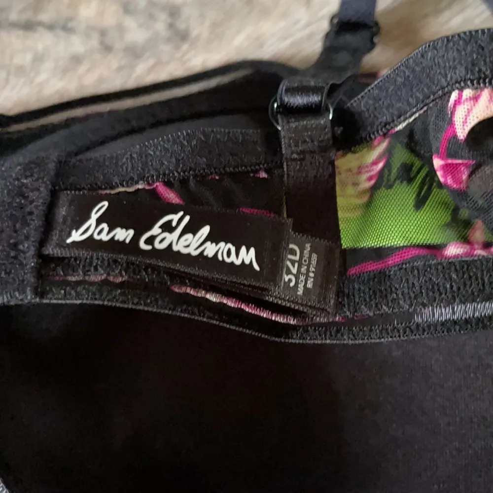 Sam Edelman Floral Printed Mesh T-shirt Bra 32D - Image 12