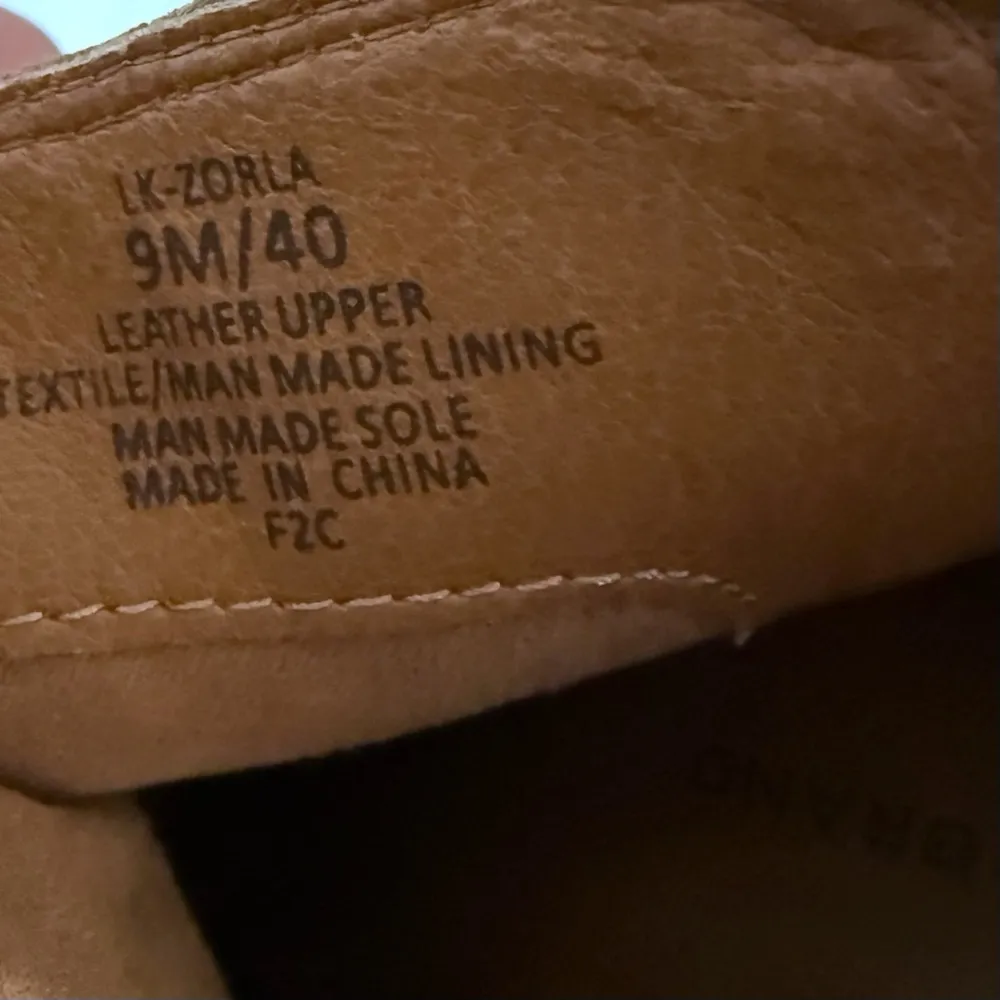 Lucky Brand NWOB Zorla Bootie Women's Tan Leather Wedge SZ 9 - Image 6