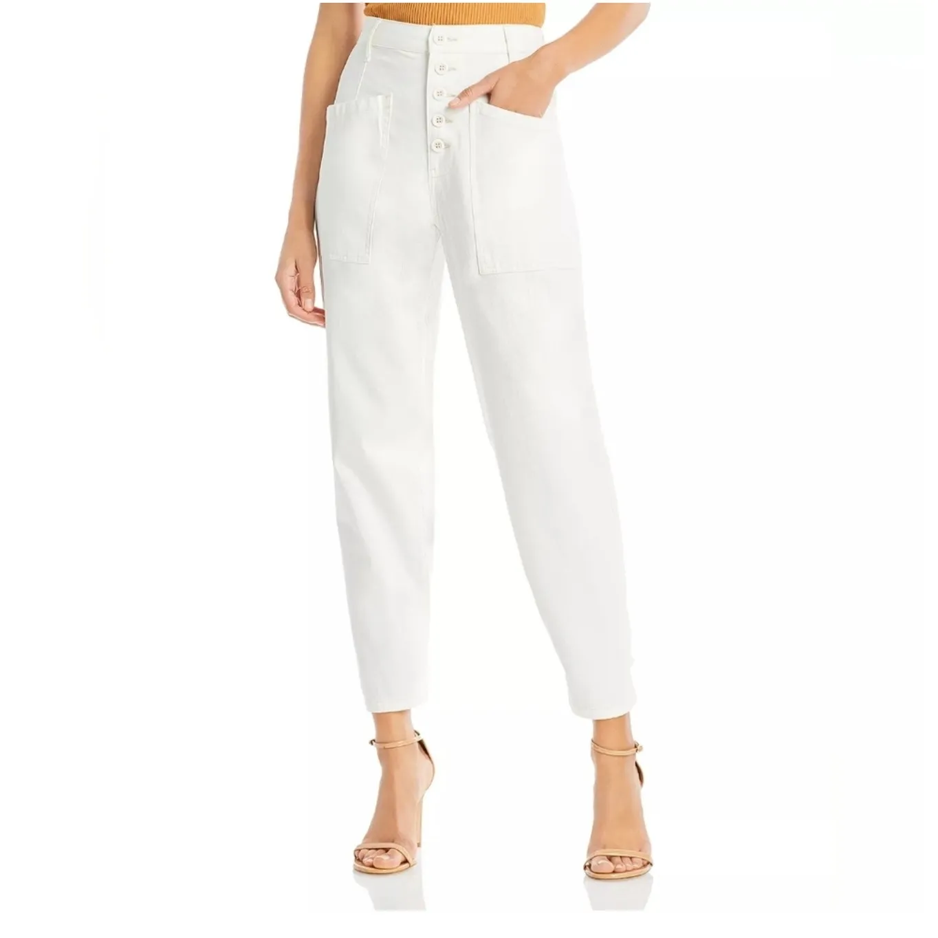 NWT Pistola Tammy‎ High Rise Trouser in White Sz 28 $128 - Image 4