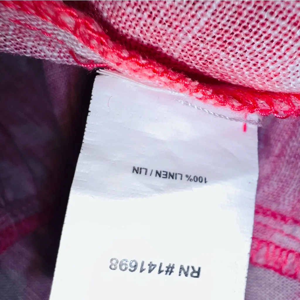 Ramy Brook Jolie Tiered Wrap Mini Dress Sz M Pink Printed Puff Sleeve - Image 7