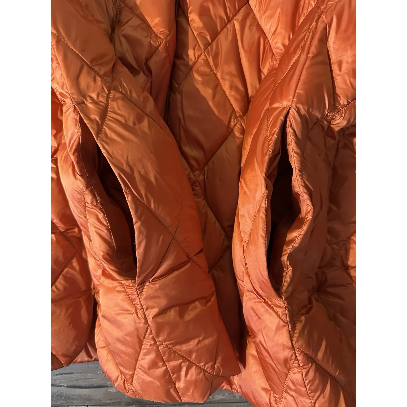 NWOT Intrend Marina Rinaldi Sport PAELLA Quilted Gilet Jacket Orange 16 Size XL - Image 14