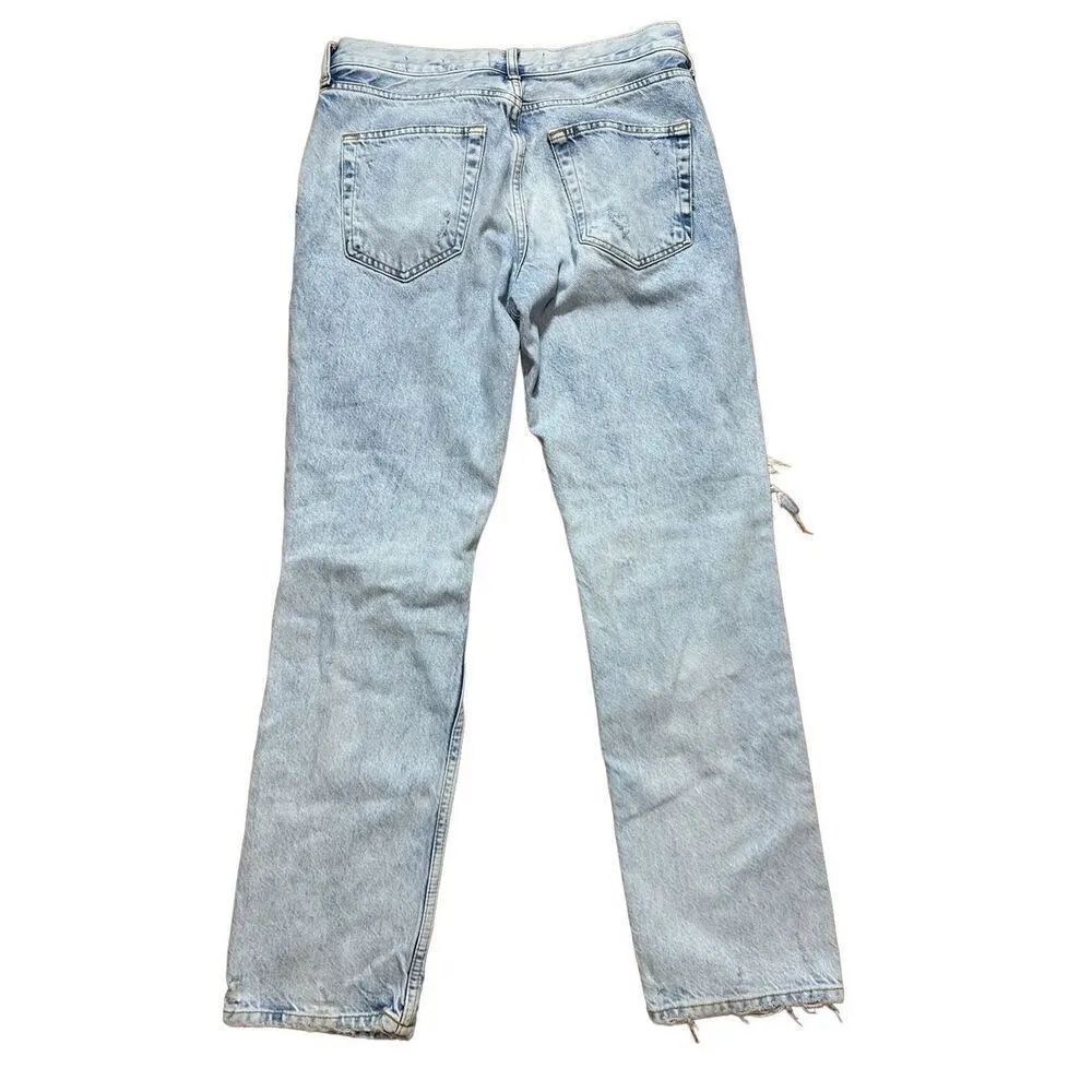 Zara The Truth Slim ripped distressed mid-rise jeans sz 8 - Image 3