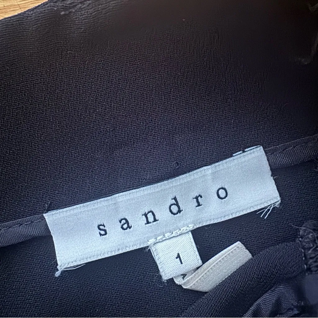 Sandro Paris Black Mini Skirt Size 4 - Image 4