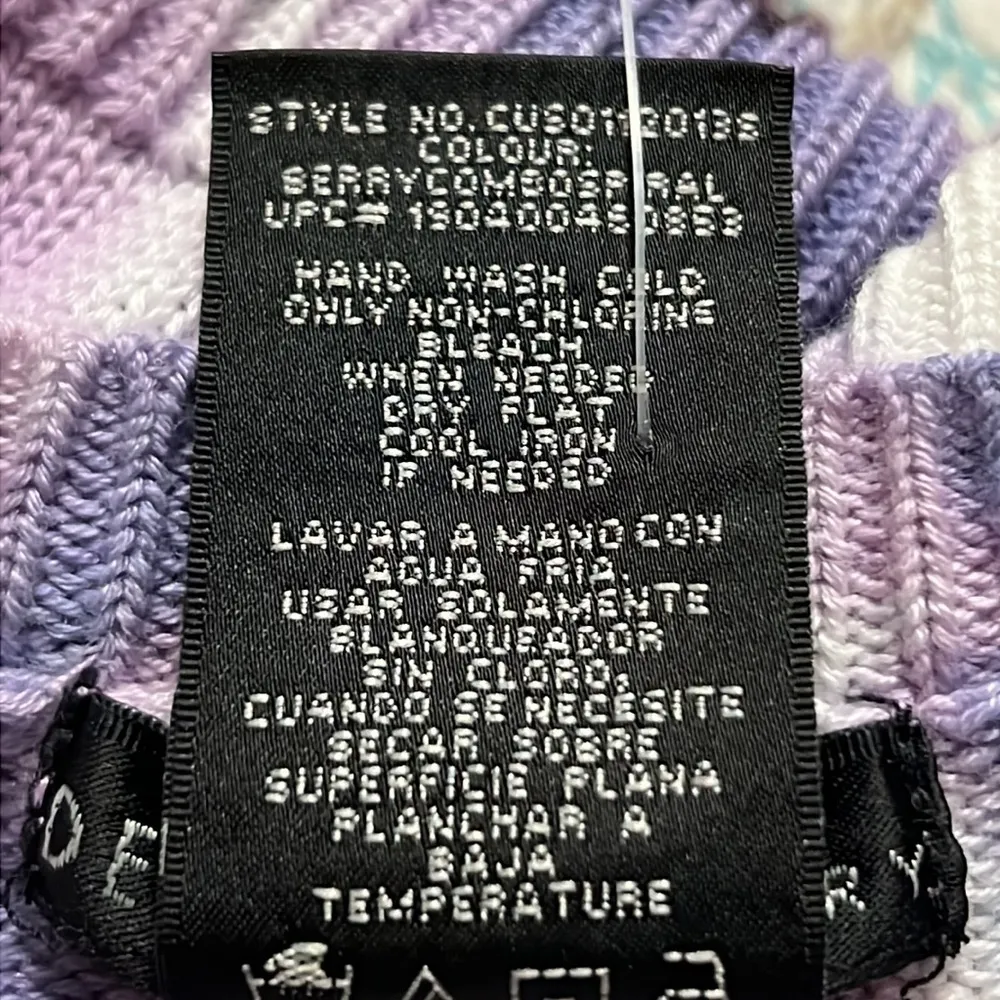 Design History women’s size x-large pullover sweater berry combo spiral design - Image 7