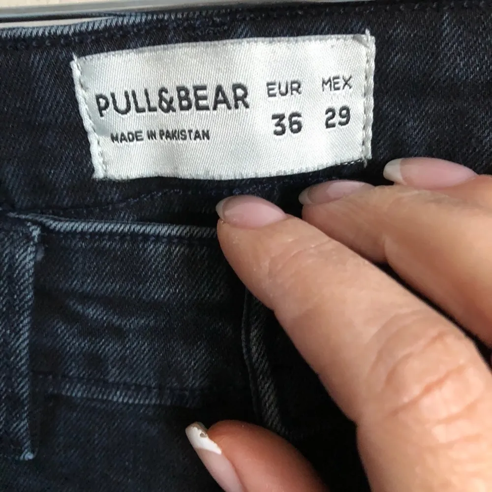Pull&Bear‎ ASOS Black Distressed Skinny Denim Jeans Size 4 - Image 2