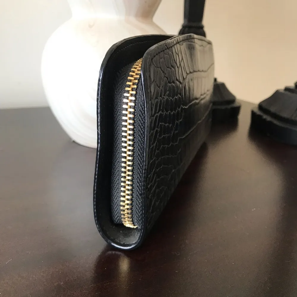 A New Day Croc Embossed Zip Around Continental Wallet - Image 9