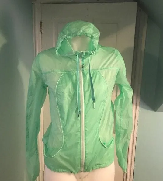 Transparent See Jacket Fresh Teal sz6 - Image 4