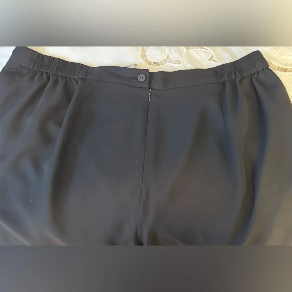 Roaman’s dressy Formal Wide leg pants Size 24 Black - Image 5
