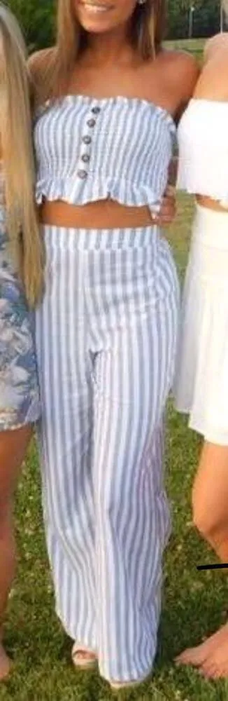 White And Blue 2 Piece Multiple Size M - Image 2