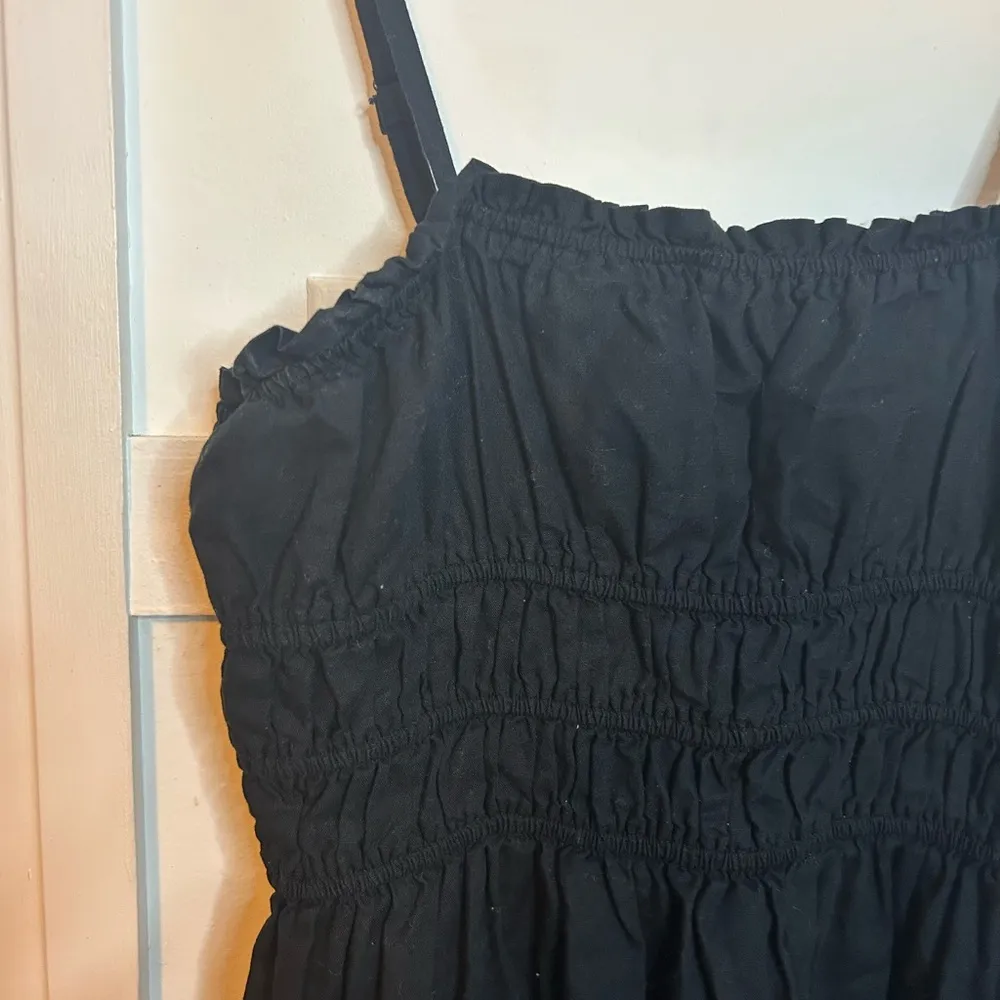 Wild Fable Black Linen Blend Smocked Sundress - Image 6