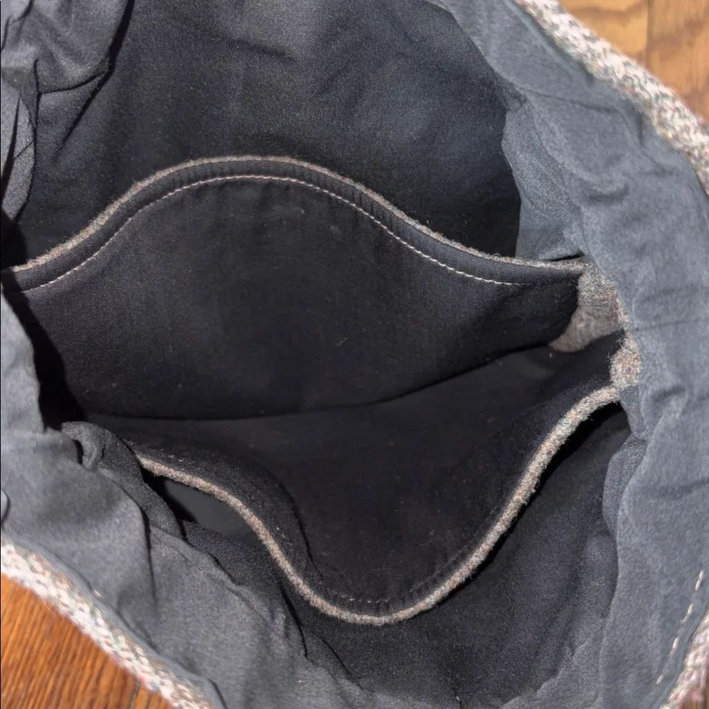 Vintage‎ The Down East Co. Wool Fabric Shoulder Bag Retro Gray - Image 7