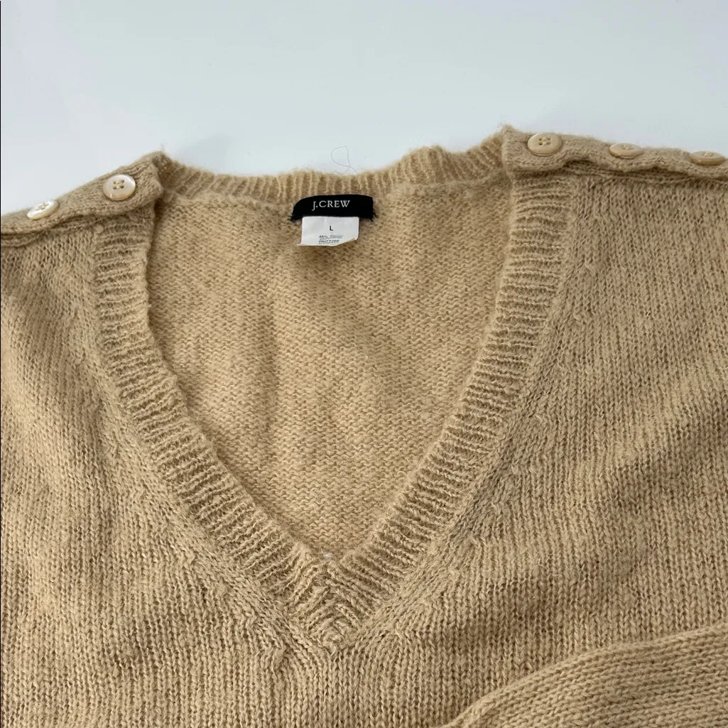 J. Crew Camel Knit Sweater - Image 5