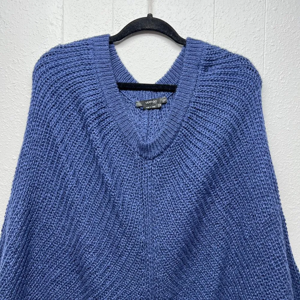 Vertigo Ribbed Balloon Sweater Womens Medium Lightweight Warm Cozy Long Length - Image 3