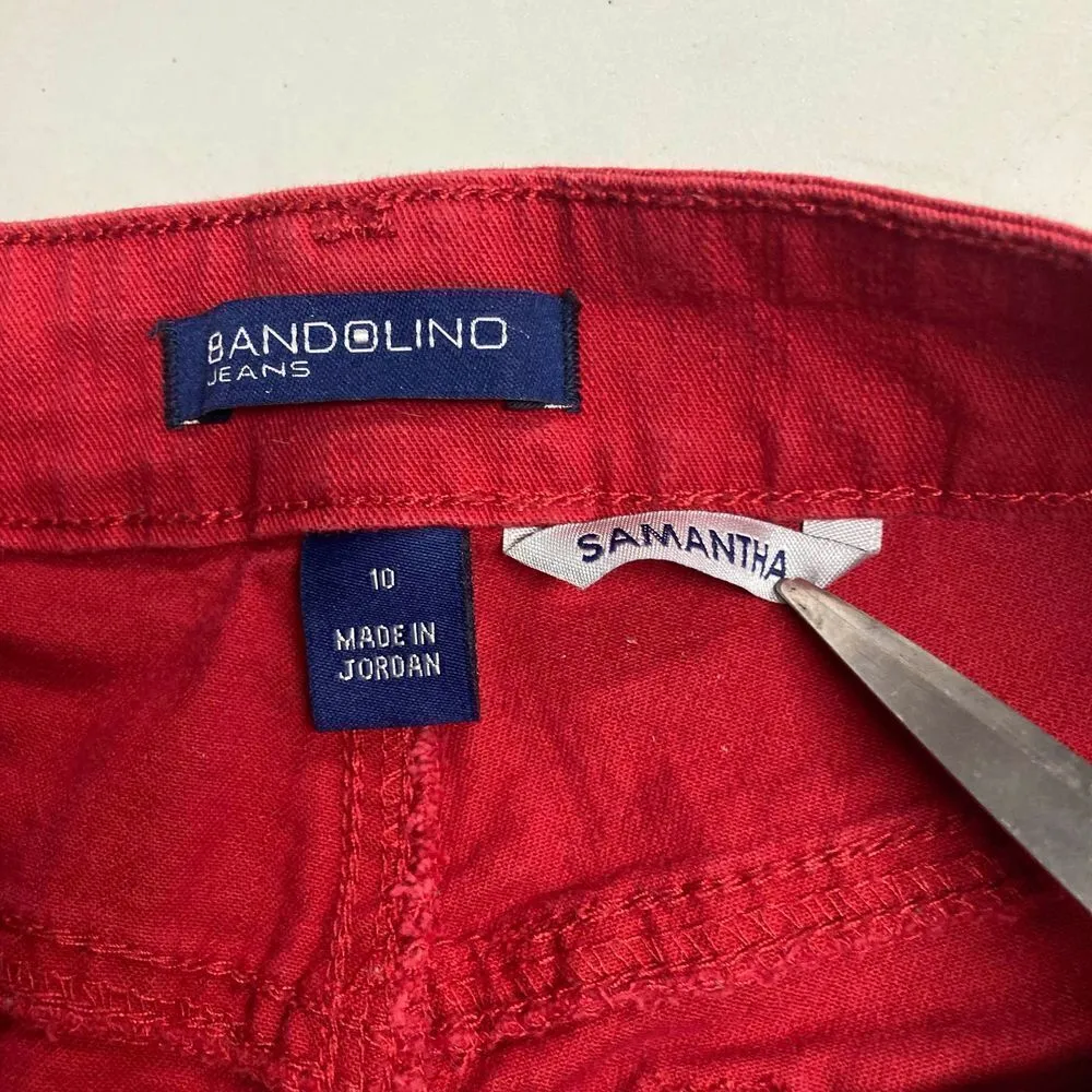 ‎BANDOLINO Samantha Jeans Size 10  Red - Image 7