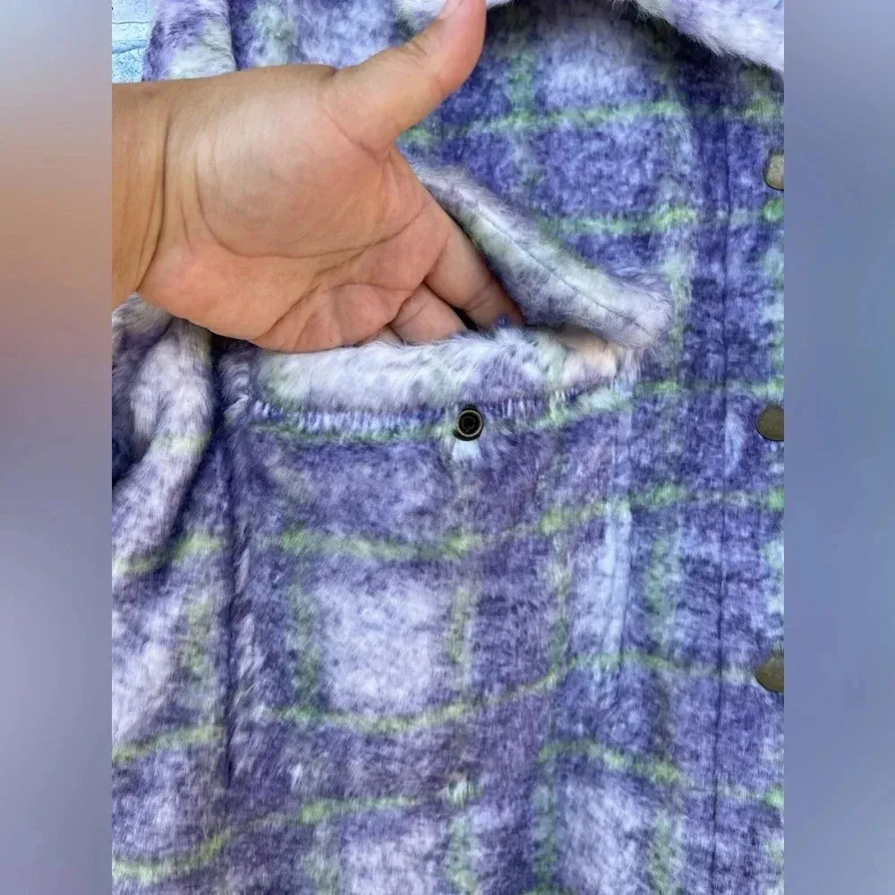 Hutch  Anthropologie  Donna super soft cozy fuzzy plush teddy shacket large - Image 2