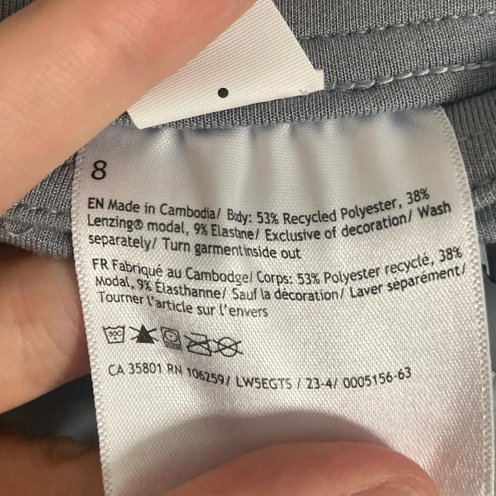 NWT Lululemon Athletica High Rise Softstreme Pants in Rhino Grey Size 8 - Image 7