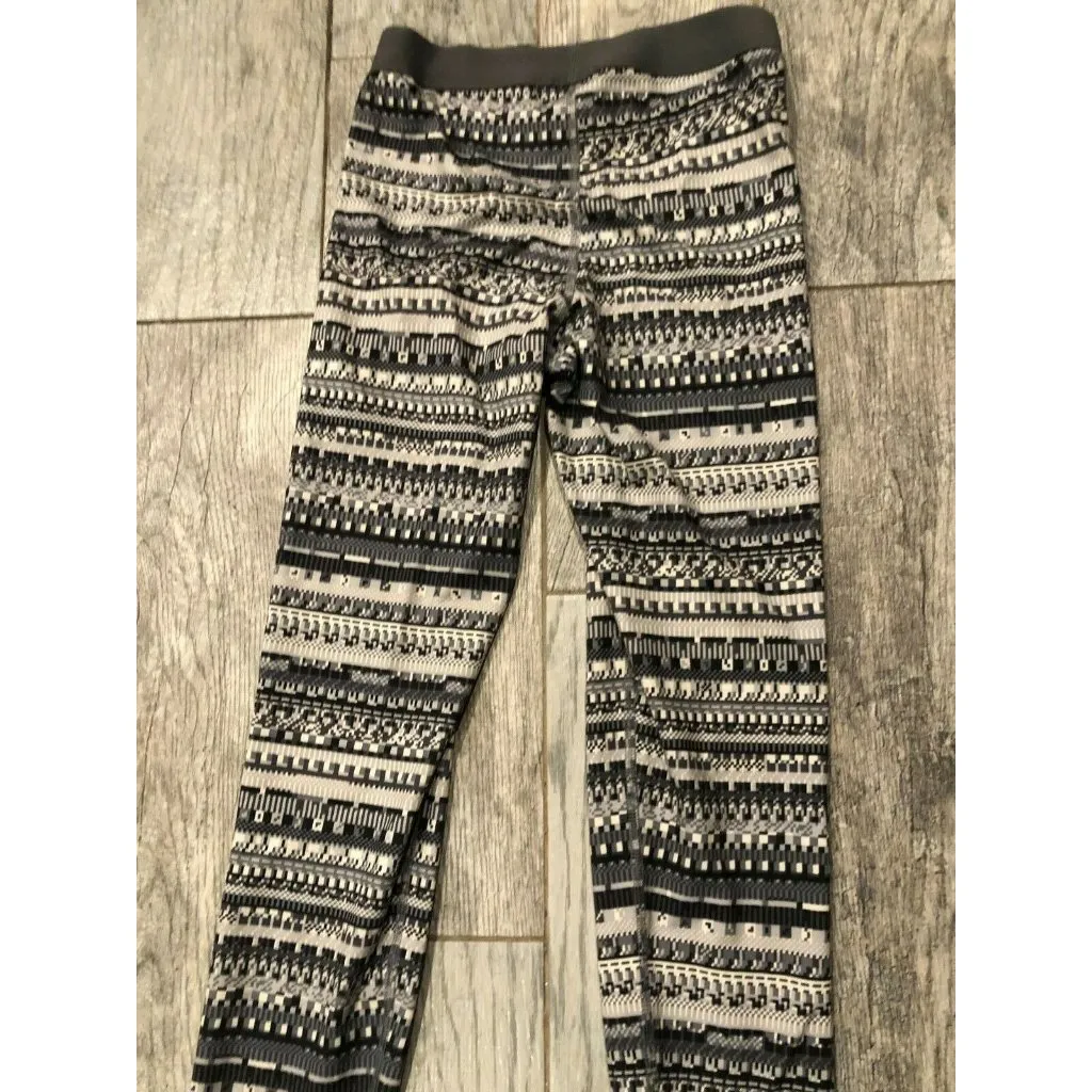 Nike Pro Small Leggings Gray Yoga Pants Compression Geometric Stretch‎ Athletic - Image 9