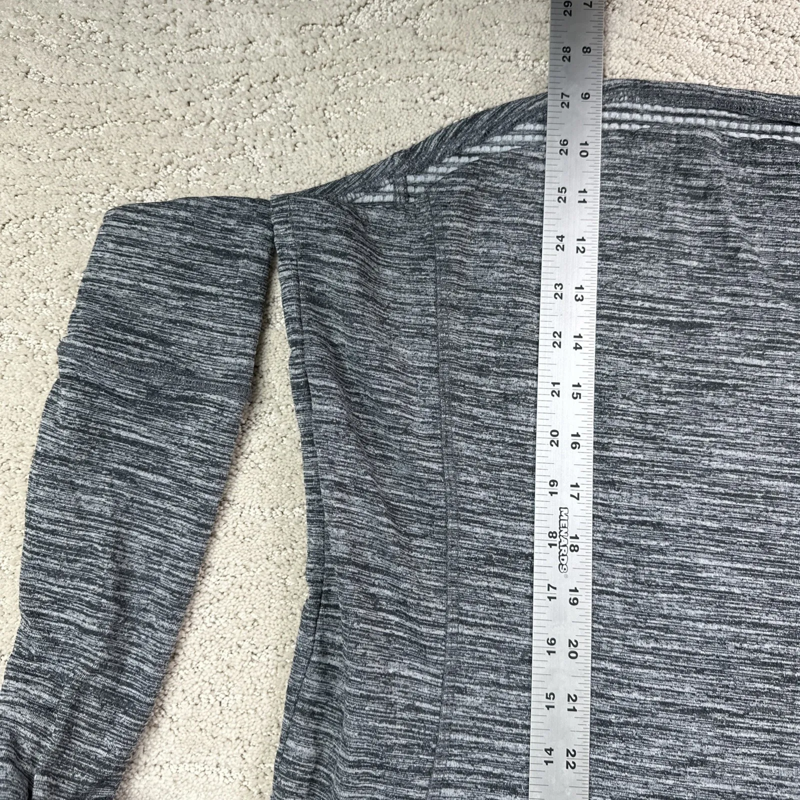 Women's Ariat 2XL Long Sleeve Grey 1/4 Zip Pullover Sweater Base Layer Thermal - Image 5