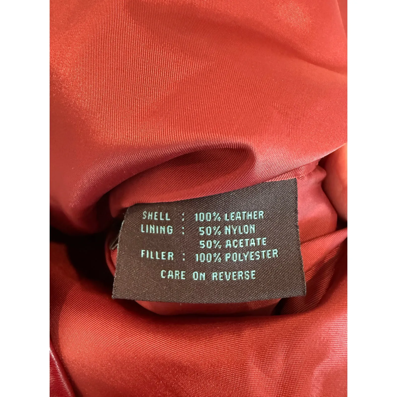 Siena Studio Pristine Leather Jacket Womens Large Burgundy Red Quilted Full Zip Size XL - Image 8