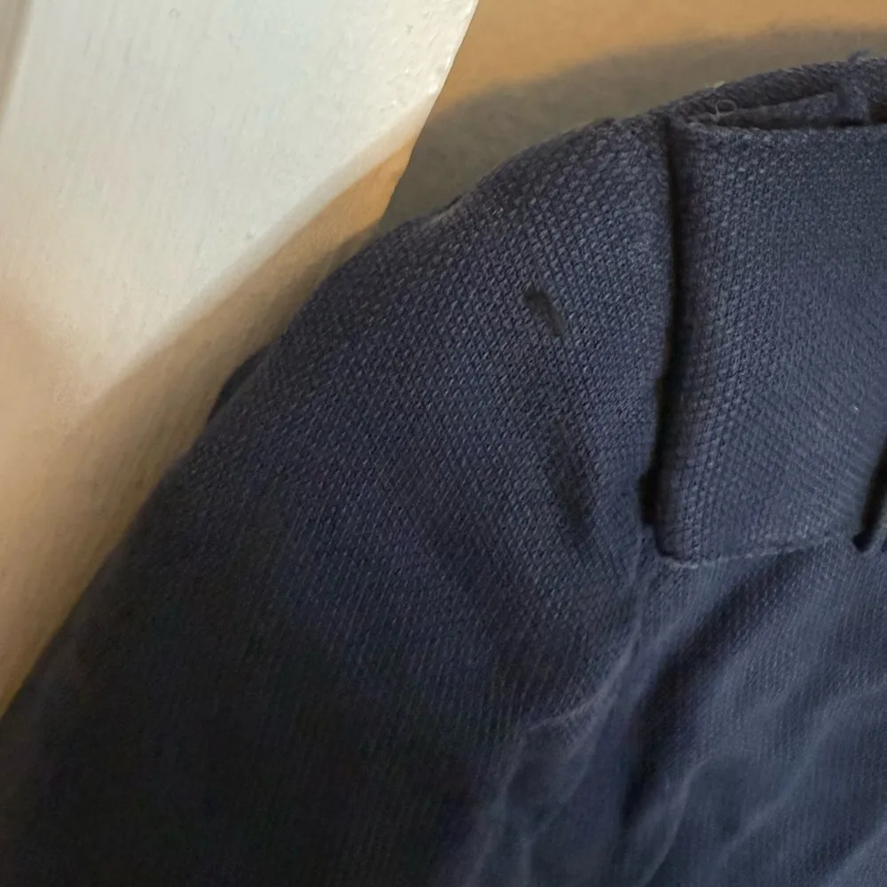 Sisley Navy Blue Lyocell Drapey Trench Coat Size 4 - Image 7