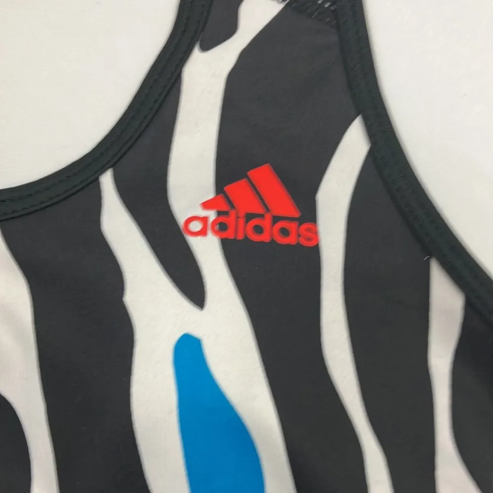Adidas zebra print sports bra size small - Image 3