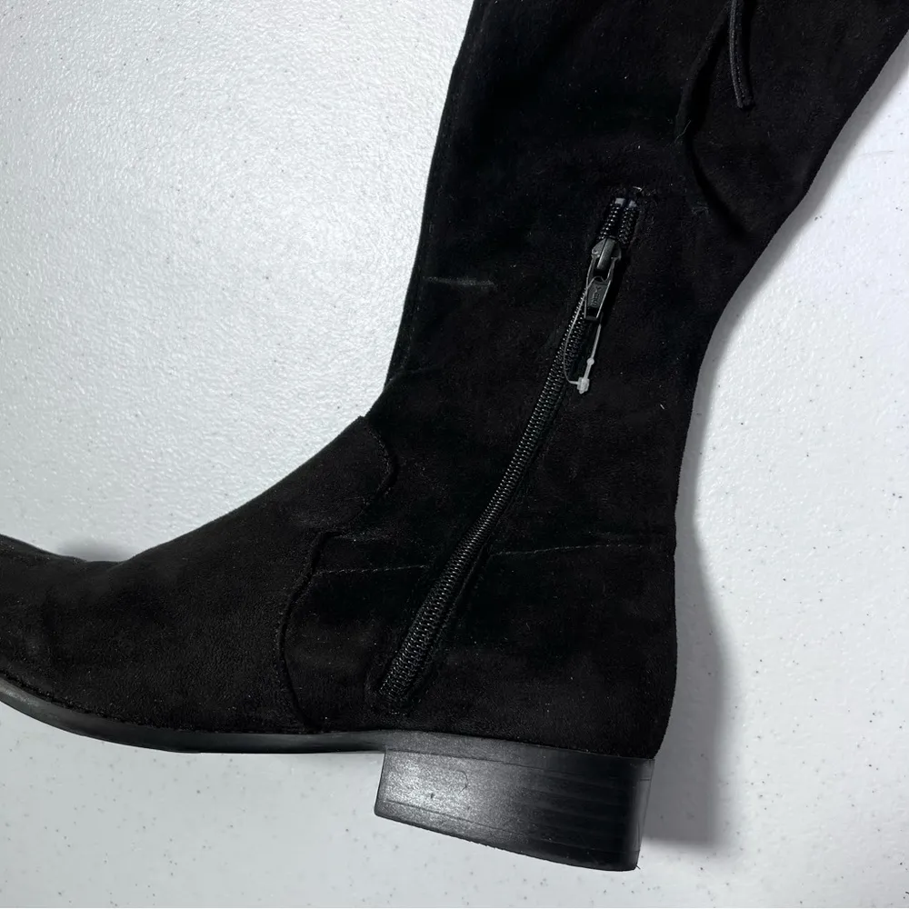 A New Day Black Faux Suede Over-the-Knee Boots - Image 7