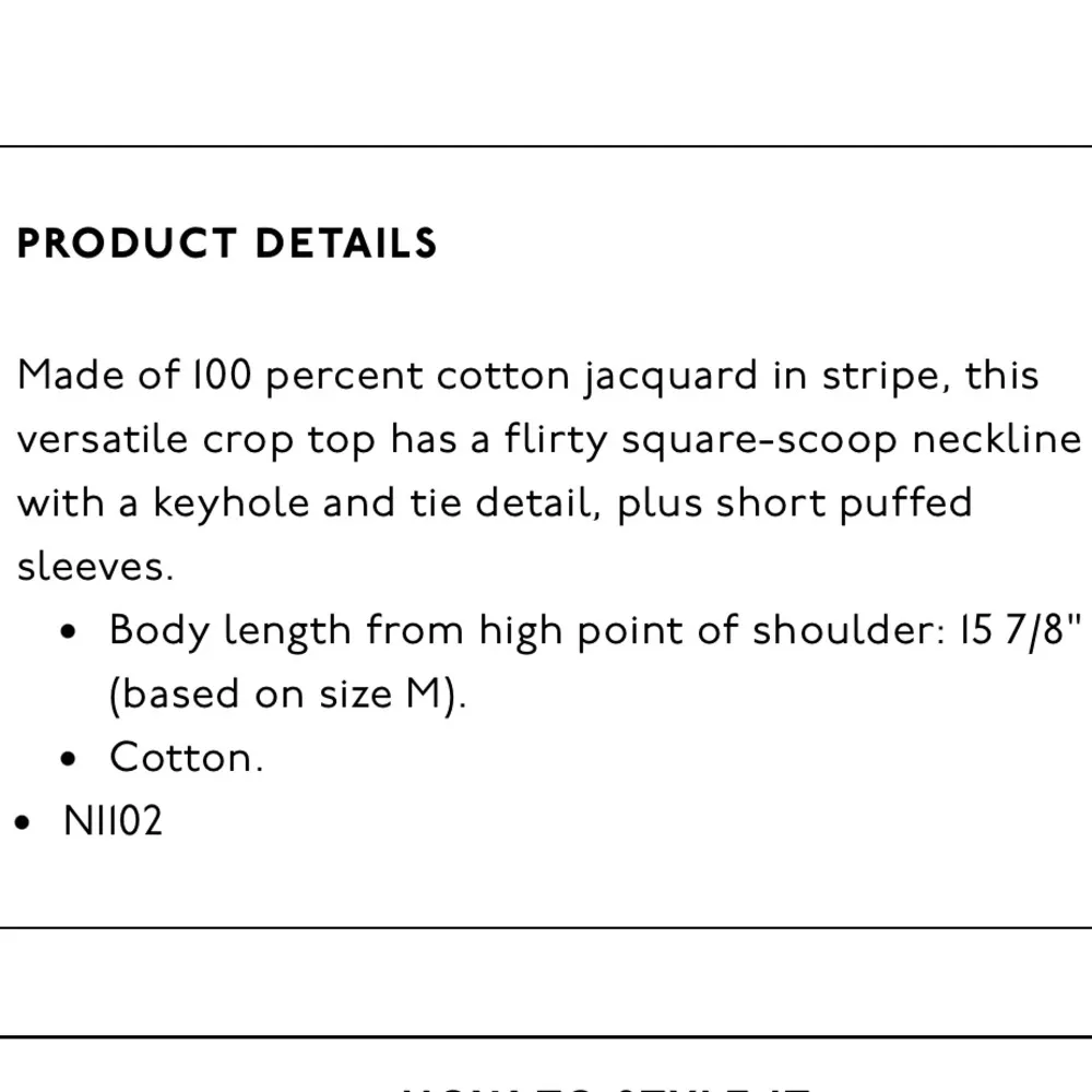 Madewell Jacquard keyhole cotton crop top in stripe - Image 11