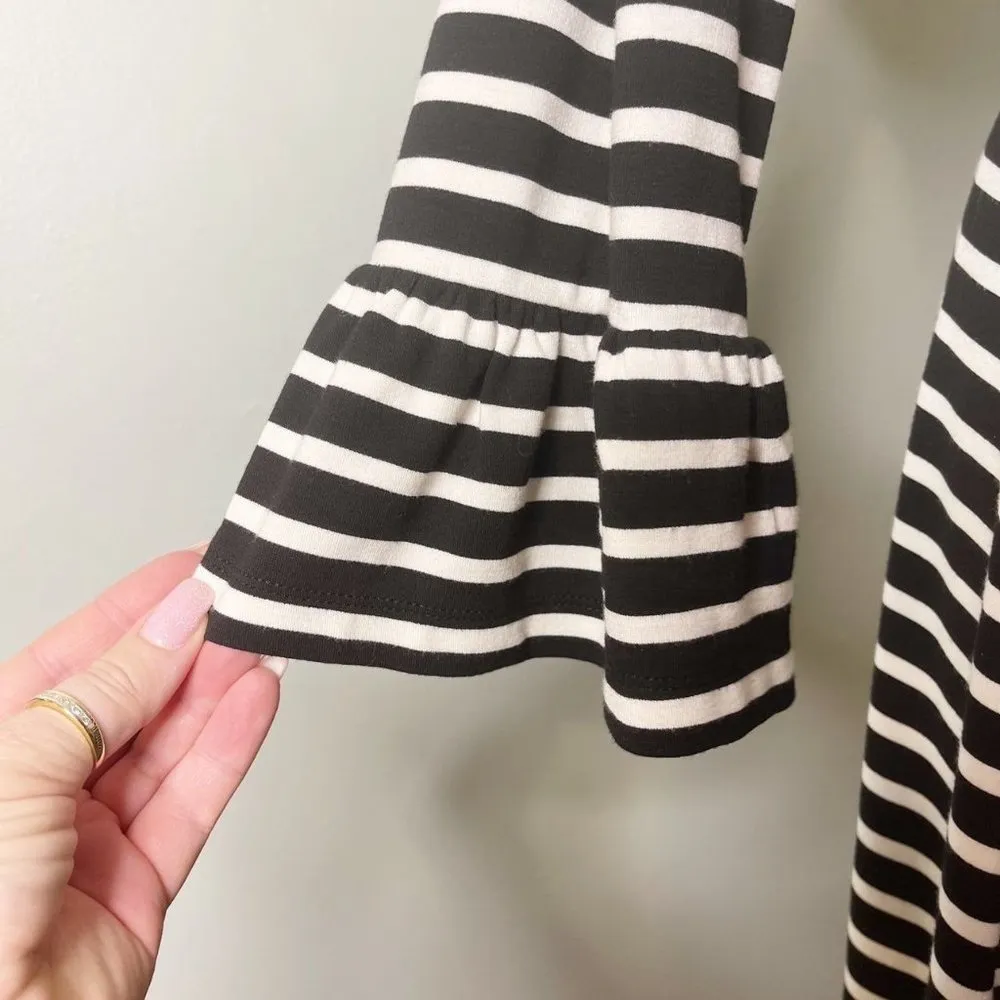 Kate Spade Broome Street Black & White Stripe Fit & Flare Dress Large - Image 10