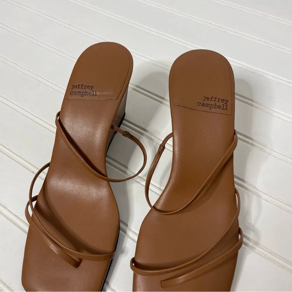 Jeffrey Campbell Palate Strappy Wedge Sz 9 343 - Image 4