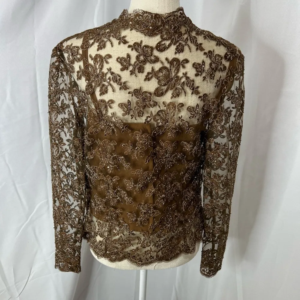 Vintage Landa 3 piece outfit size 8 Brown - Image 16