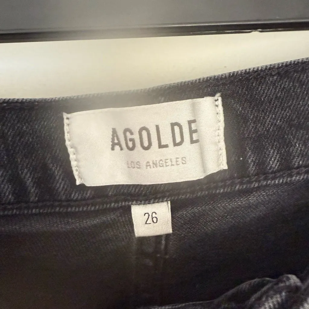 Agolde Women’s 26 Black Riley Jeans - Image 2